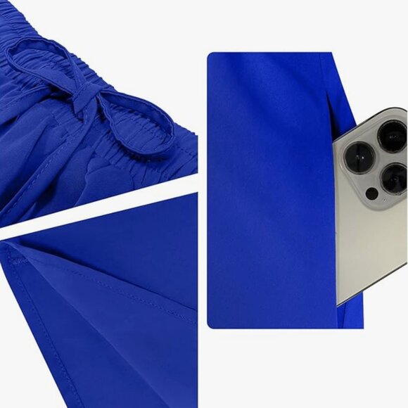 Yincro // Flowy High-Waisted Maxi Skirt with Pockets (M - Cobalt Blue) *NWOTs* - Picture 4 of 8